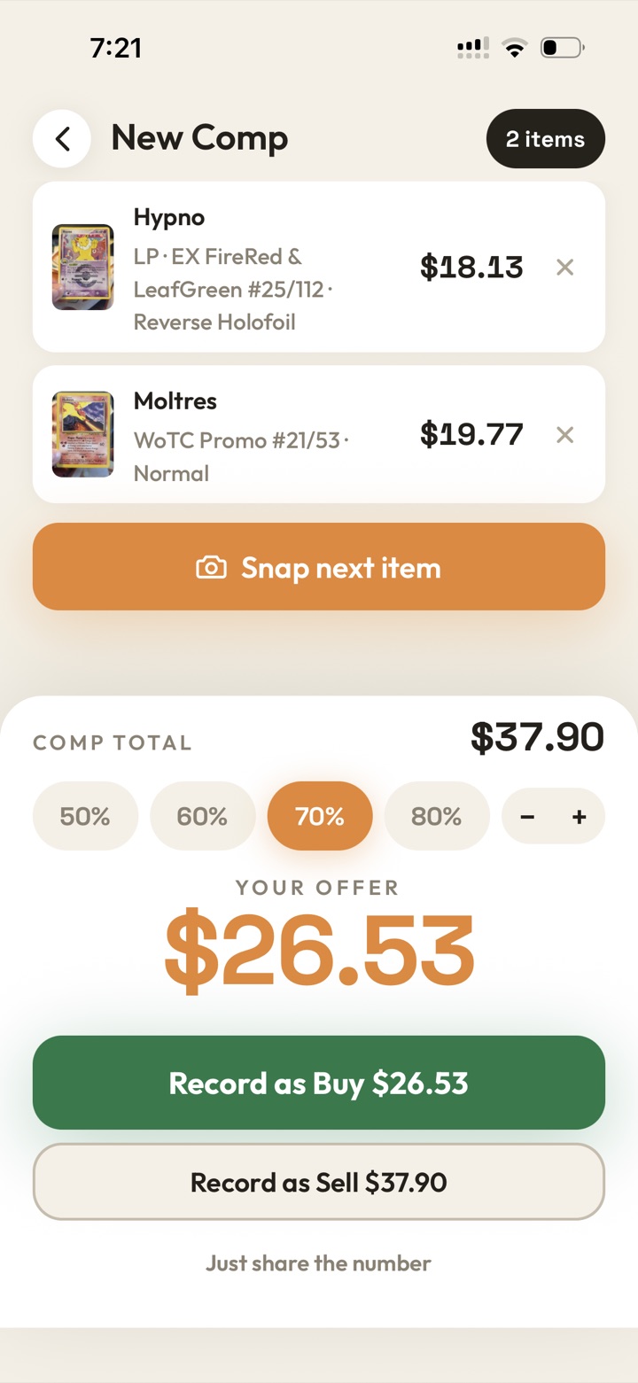Offer calculated at your percentage